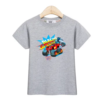 2018 m. Vaikų Vasaros Marškinėliai trumpomis Rankovėmis T-Shirt Kūdikių Berniukų Drabužius Super Automobilių Animacinių filmų Topai Vaikai Tees vaikų medvilnės t shirts
