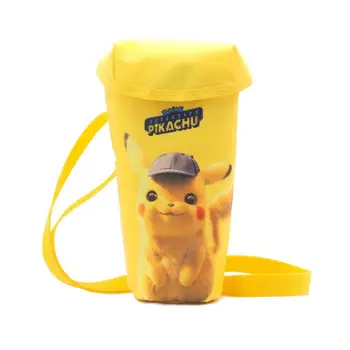Detektyvas Pikachu Pūsti Kibirą Žaislai Mielas Pikachu Modelį Vandens Puodeliai Vaikams Šiaudų Taurės Maišelį Gimtadienio Dovanos Pockballs Monstras Žaislai