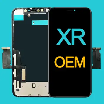 Gamyklos Didmeninė OEM Naujas Lcd iPhone XR Ekranas Touch Su Metalo dirbinių Gamykla Ekranas 