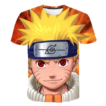 3D Vyrų Naruto marškinėliai trumpomis Rankovėmis Unisex Sasuke marškinėliai Japonijos Anime Harajuku Streetwear off white Vasaros Grafinis T-shirt