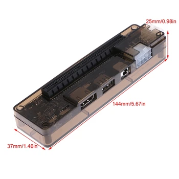 1 Set PCI-E Išorės Nešiojamas Vaizdo plokštės Doko Stotis ATX Laidas, Mini PCI-E Docking Station Sąsaja