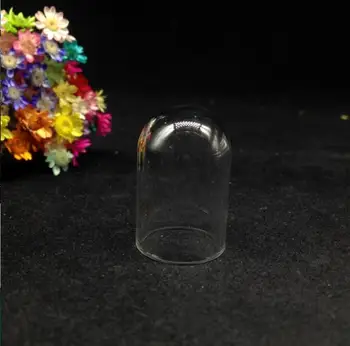 20pcs 30*20mm Aišku, tuščią stiklo Žinutė Butelyje Vamzdis bell jar stiklo buteliuko dangtelį kupolas pasaulyje burbulas 