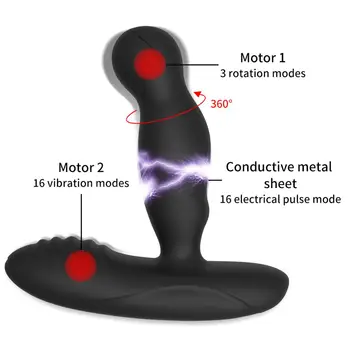Analinis Vibratorius Prostatos Massager Vyrų Vibracija Vyrų Analinis Kaištis Belaidžio Nuotolinio valdymo Silikoninis Sekso Žaislai Suaugusiems Gėjų Butt Plug Žaislas