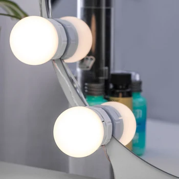 Lipnios 5V USB LED Namų Vonios Makiažas Tuštybės Veidrodis, Šviesos, šviesos srautą galima reguliuoti Lempučių Lempa skirta energijos taupymo su ilgas tarnavimo laikas.