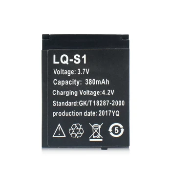 6pcs LQ-S1, 3,7 V 380mAh Ličio Įkraunama Baterija Polimero Li-po Bateria Pakeisti DZ09 QW09 W8 A1 V8 X6 Smart Žiūrėti