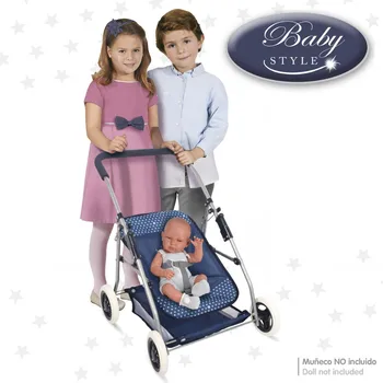 Lankstymo lėlės vežimėlis 3 in 1 Kūdikis Stiliaus mėlyna CBtoys