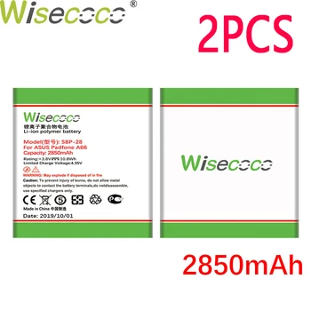 WISECOCO 2VNT 2850mAh SBP-28, Baterija Asus Padfone A66 Išmanųjį telefoną Naujausias Gamybos Aukštos Kokybės Baterija Su Sekimo Kodas