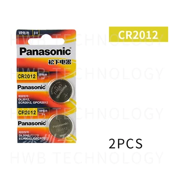 2VNT /daug Naujų Originalių Panasonic CR2012 3V mygtuką ląstelių geros kokybės