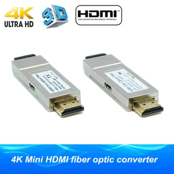 Micro USB, Mini HDMI optinio pluošto extender 300m/984ft HDMI1.4 4K*2K 3D pluošto optiniai HDMI konverteris daugiau ląstelienos OM3 Multimode kabelis