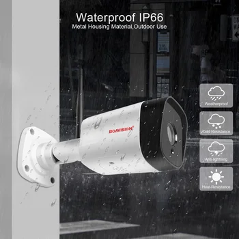 HD 1080P IP Kamera Lauko WiFi Dviejų krypčių Garso Namų Apsaugos Kamera, Wireless Stebėjimo Kulka Vandeniui IP Onvif Kamera CamHi