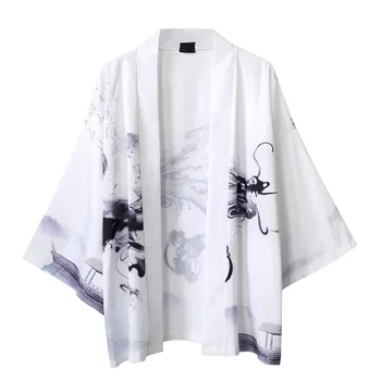 Vyriški haori Japonų samurajus drabužių, tradicinių Japonų drabužių Kimono megztinis vyrams Japonijos obi vyrų yukata