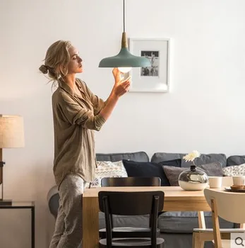 Modernus Nordic minimalistinės kūrybos kabo žibintai baras apšvietimo kambarį lempos valgomasis Įrenginiai restoranas Sieniniai šviestuvai