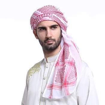 Mados Musulmonų Vyrų Malda Skrybėlę/bžūp Saudo Arabijos Vyrų Šalikas Islamas Turbaną Vyrų Skara Galvą Pledas Hijab Prabanga 2019 Rožinės spalvos Skara