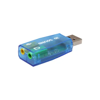 Ecosin2 Kompiuteriniai Kabeliai & Jungtys Audio Adapteris 3D Garso korta 5.1 USB 3,5 mm mic ausinių Lizdas Stereo laisvų Rankų įranga Nov6