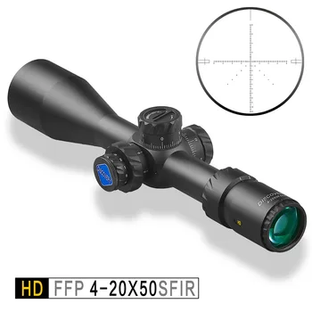 Discovery HD 4-20X50 SFIR DLTW FFP IR-MIL Pirmas Židinio Plokštumos Medžioklės Taktinio Šaudymo riflescope Apšvietimo šautuvas taikymo sritis