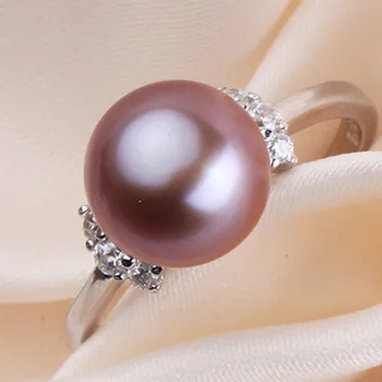 SHDIYAYUN Smulkių Perlų Žiedas Perlų Papuošalai Gėlavandenių Perlų 925 Sterlingas Sidabro Papuošalai, Žiedai, Moterų Vestuvių Deimanto Žiedas Dovana