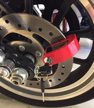 Nemokamas pristatymas 2019 naujausias dviračio signalas užraktas saugos vandeniui motociklo stabdžių diskas alarm lock dviračio užraktas 8 spalvos