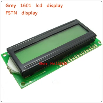10VNT/Daug 161 16X1 1601 16*1 Simbolių LCD Modulis Ekranas LCM su Geltona Žalia Pilka FSTN HD44780/SPLC780D/KS0066 vairuotojo IC