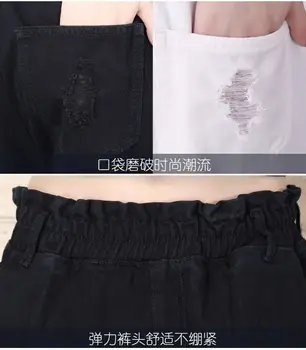 Naujas Moterų Harajuku Stilingas Krovinių Kelnės korėjos darbo drabužių Tendencijos Mados Atsitiktinis Slim Haremo Kelnės MAGIJA JUOSTA Devintojo Kelnės
