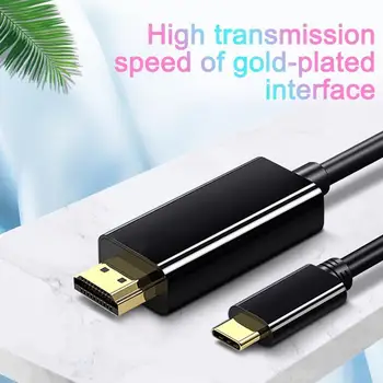 1,8 m USB C 3.1-4K Adapteris Kabeliai, C Tipo HDMI-compatibe Laidą 