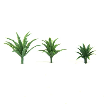 62Pc Žalia Dekoracijos Išdėstymo Modelis Medžio Kraštovaizdžio Modelis Kardas Žolės & Palm Tree