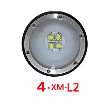 Fotografijos Vaizdo Nardymo žibintuvėlis 4x XM-L2 LED Povandeninis Žibintuvėlis Lempos Vandeniui Povandeninio Nardymo Žibintų+ 26650 Baterija +Kroviklis