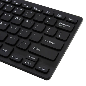 CHUYI Laidinio Klaviatūros Nešiojamų Mini Ultra Plonas Ergonomiška Klaviatūra 87 Raktai, Kompiuterio Klaviatūra, Skirta 