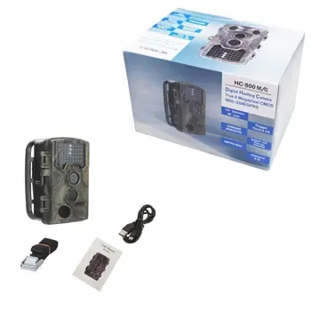 HC800A Medžioklės Kamera Lauko Priežiūros 1080P Gyvūnijos Skautų vaizdo Kameros Vandeniui Takas Kamera, Infraraudonųjų spindulių Naktinio Matymo Diktofonas