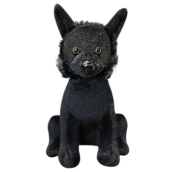Naujas 1pc 22cm Mielas Pliušinis Juodas Šuns Žaislai, Įdaryti Gyvūnų Lėlės Šuo Pliušinis Žaislas Kawaii Doft Žaislai Vaikams Šiuo