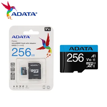 ADATA Micro SD Kortelę 16GB 32GB Didelės Spartos V10 Atminties Kortelės A1 64GB 128GB 256 GB Klasės 10 U1 UHS-I Microsd TF Kortelė