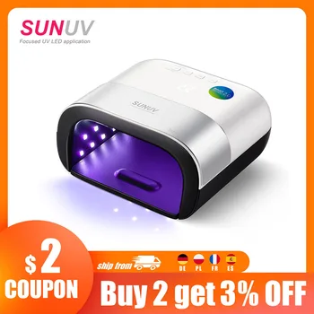 SUNUV SUN3 Nagų Džiovintuvas Smart 2.0 48W UV LED Lempos, Nagų su Smart Laikmatis, Atminties Nematomas, Skaitmeninis Laikmatis, Rodomas Nagų Džiovinimo Mašina