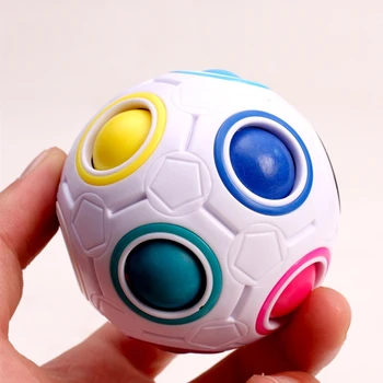 Naujas YJ Creative Magic Cube YJ Vaivorykštė, kamuoliai, Dėlionės magic cube Futbolo kubo neocubo magico Švietimo Žaislai Vaikams, Vaikai