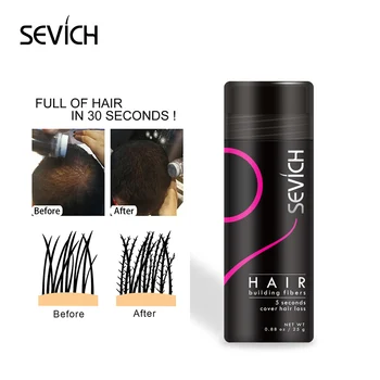 Sevich Plaukų Pastato Pluošto Plaukų Slinkimas Produktų Rinkinys, 5 vnt./daug 25g Keratino Plaukų Pluoštas + 100g Pluošto Papildyti + Purkštuvu +Aplikatorių + Šukos