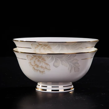 Jingdezhen keramikos, rankomis dažyti 58 Europos namų apyvokos dovanos, valgomieji kaulų kinijos eksporto patiekalai