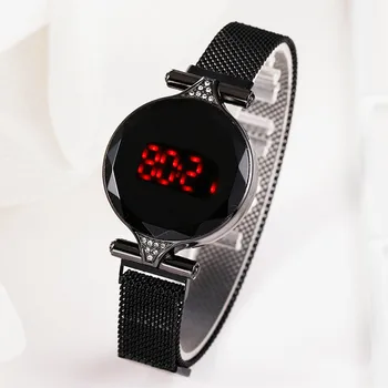 2020 Mados Moterų Laikrodžiai Deimantų Kristalų Jutiklinis Ekranas Skaitmeninis Žiūrėti Vandeniui Laikrodis Moterims Laikrodis Relogio Feminino