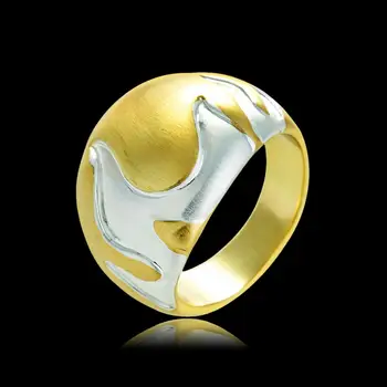 Viennois Dubajaus Stiliaus Derinys Spalvų Gaisro Modelio Dydis Žiedai Moterims Kokteilis Žiedas Bižuterijos