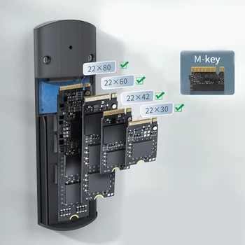 XT-XINTE Nešiojamų M2 SSD HDD Atveju NVME Su USB3.1 Tipas-C 2 M. SSD Aptvarą 2230/2242/2260/2280 M Klavišą SSD Diską