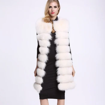 ZADORIN Veste Femme 2020 M. Žiemą Šiltas Ilgas Dirbtiniais Kailiais Liemenė Moterims Purus Dirbtiniais Kailiais Kailio Striukė Veste Fourrure Kailio Gilet casaco pele