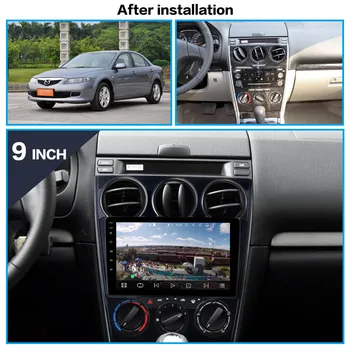 DVD Dsp Carplay Už Mazda 6 2 3 GH 2007-2012 Automobilio Radijo Multimedia Vaizdo Grotuvas, Navigacija, GPS 360 kamera Headunit Nr. 2 din IPS