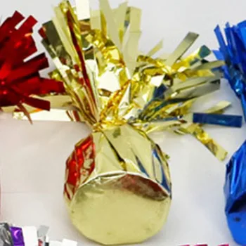 Sunkiojo svorio dėl Helio balionas Vestuvių papuošalai, Aukso spalvos svorio blokuoti balionas pakabukas apie 110g šalies prekių 12pcs