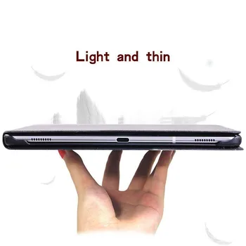 Tabletę Lengvas Case for Samsung Galaxy Tab A6 7.0 9.7 10.1 10.5 / E 9.6 Plonas Odos Tablet Apsaugos atsparus smūgiams Case+rašiklis