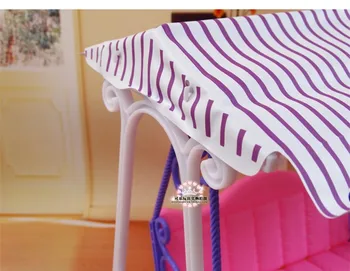 Mados originalias barbie princesa Kurhn žaidimų aikštelė, sūpynės, 1/6 bjd doll priedai namas baldų komplektas vaiko žaislas dovana
