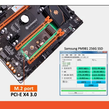 Nuolaida plokštė bundle HUANANZHI deluxe X79 motininė plokštė su M. 2 lizdas CPU Intel Xeon 