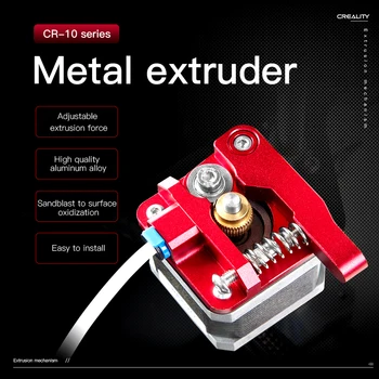 CREALITY MK8 Ekstruderiu Aliuminio Lydinio Blokuoti Išvyniojamų Ekstruderiu 1.75 mm Kaitinimo Raudona Metalo 3D Spausdintuvo Dalys CREALITY CR10 Ender3