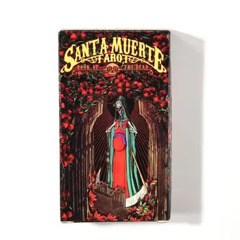 78pcs Korteles Santa Muerte Tarots Denio Mirusiųjų Knyga, Šeimai Šalis, stalo Žaidimas