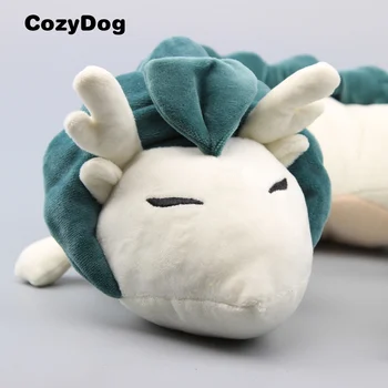 33 cm Anime Atkakli Toli White Dragon Mielas U-Formos Pliušas Pagalvės Minkštos, Įdaryti Gyvūnų Lėlės, Žaislai Vaikams Sveiką Kaklo pagalvė
