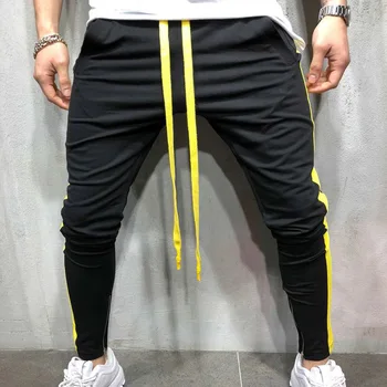 2019 Streetwear Sweatpants Priežastinis Sportinės Kelnės Vyrams Tracksuit Juoda Balta vyriški Hip-Hop Sweatpants Kelnės Vyrams Poilsiu