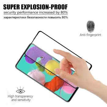 5D Stiklo Samsung Galaxy A51 A71 screenprotector apsauginės plėvelės sansumg samsun 51 71 grūdintas stiklas šarvuotos visiškai padengti
