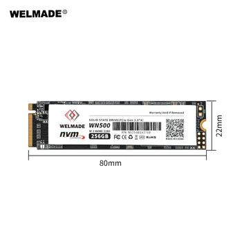 WELMADE M2 SSD NVME 256 gb 128 gb 512 gb 1 tb 2tb M. 2 PCIE 256 gb vidinė kietojo disko darbalaukio M. 2 PCIE SSD SSD 256 GB