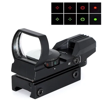 Karšto 20mm Geležinkelių Riflescope Medžioklės Airsoft Optika taikymo Sritis Holografinis Red Dot Akyse Reflex 4 Tinklelis Taktinių Ginklų Aksesuarai